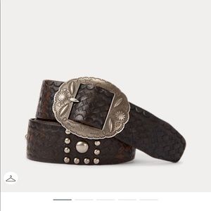 RRL Studded Leather Belt
